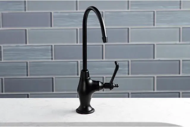 Alt view image 12 of 12 - Kingston Brass KS3190TL Templeton Single Handle Water Filtration Faucet, Matte Black