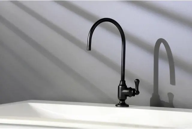 Alt view image 8 of 11 - Kingston Brass KS5190AL Traditional Royale Single-Handle Water Filtration Faucet - Matte Black