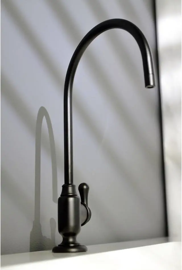 Alt view image 9 of 11 - Kingston Brass KS5190AL Traditional Royale Single-Handle Water Filtration Faucet - Matte Black