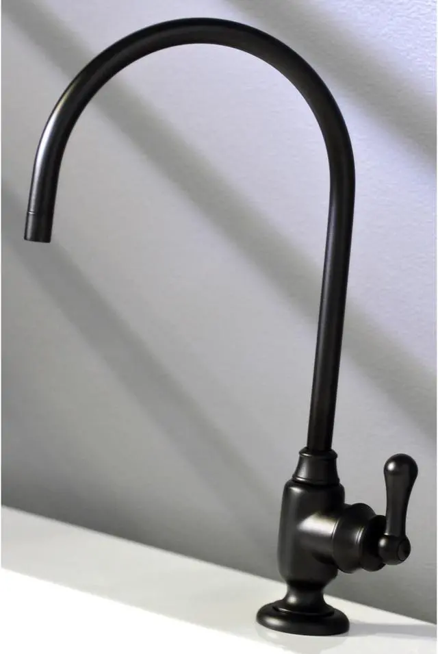 Alt view image 10 of 11 - Kingston Brass KS5190AL Traditional Royale Single-Handle Water Filtration Faucet - Matte Black