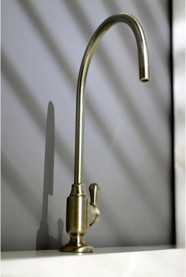 Alt view image 9 of 11 - Kingston Brass KS5193AL Traditional Royale Single-Handle Water Filtration Faucet - Vintage Brass
