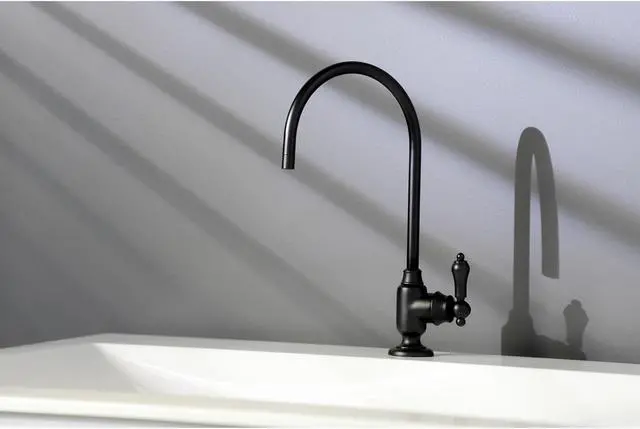 Alt view image 8 of 11 - Kingston Brass KS5190BAL Traditional Heirloom Single-Handle Water Filtration Faucet - Matte Black