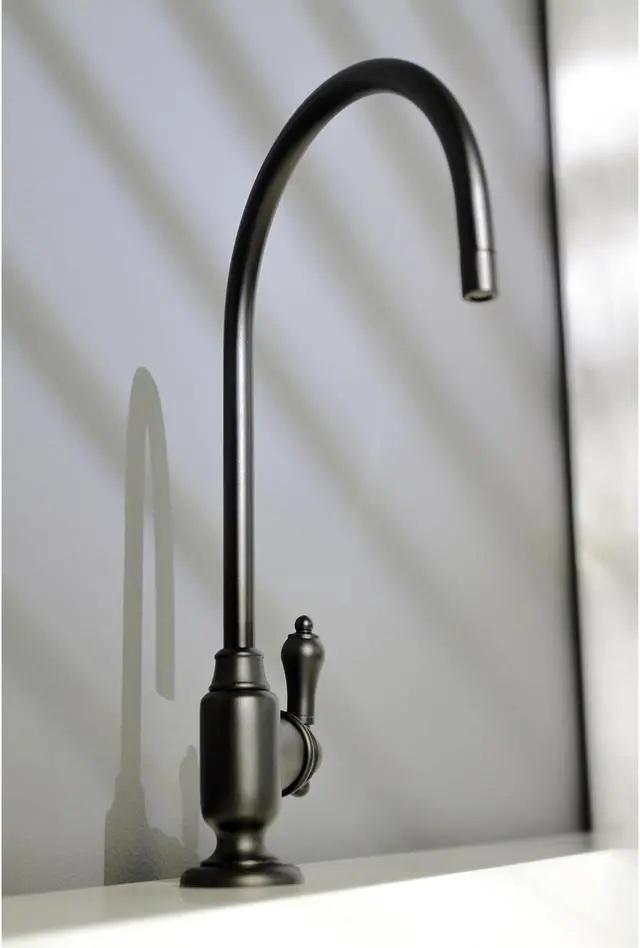 Alt view image 9 of 11 - Kingston Brass KS5190BAL Traditional Heirloom Single-Handle Water Filtration Faucet - Matte Black