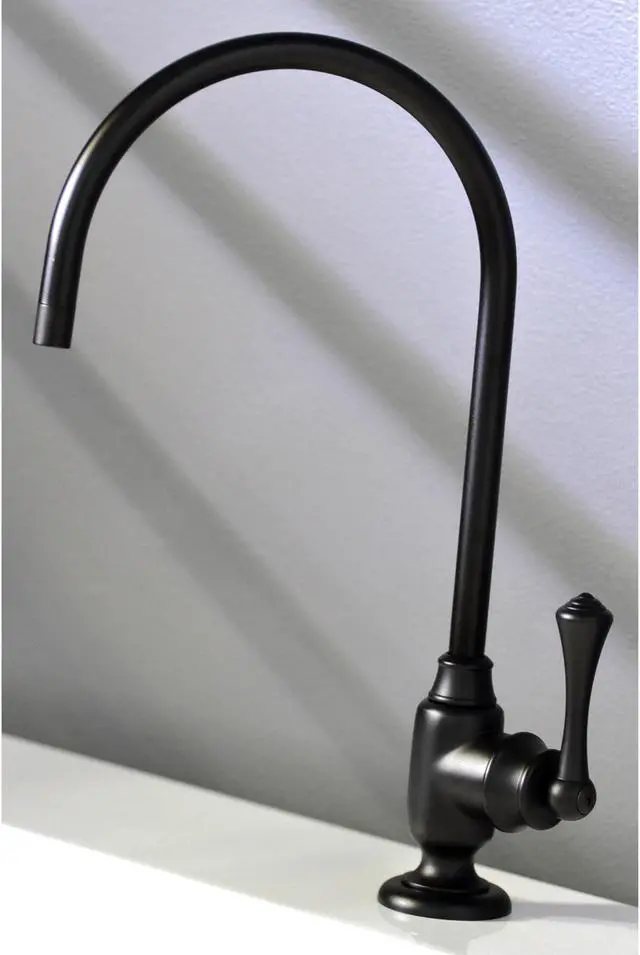 Alt view image 10 of 11 - Kingston Brass KS5190BL Traditional Vintage Single-Handle Water Filtration Faucet - Matte Black