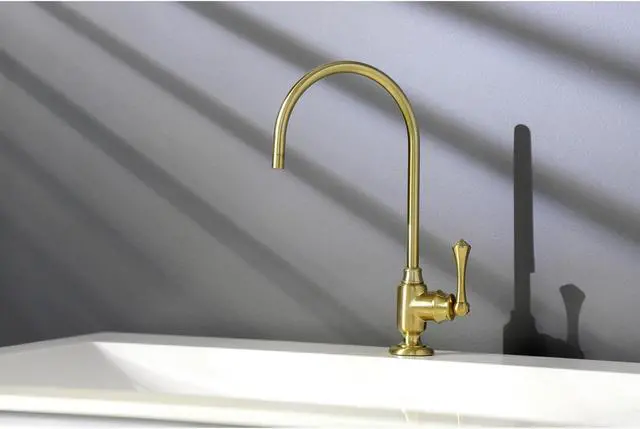Alt view image 8 of 11 - Kingston Brass KS5197BL Traditional Vintage Single-Handle Water Filtration Faucet - Satin Brass
