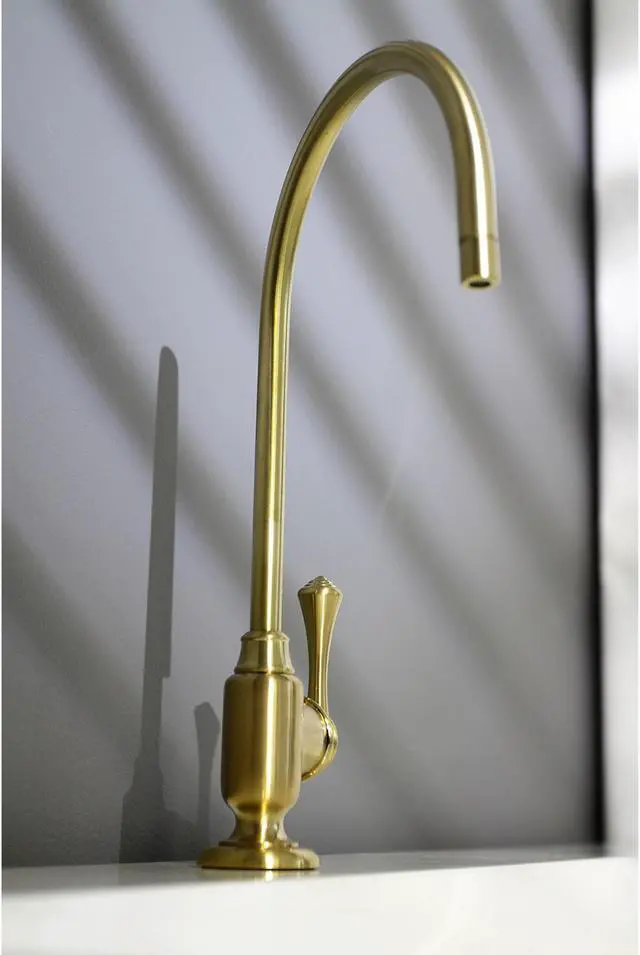 Alt view image 9 of 11 - Kingston Brass KS5197BL Traditional Vintage Single-Handle Water Filtration Faucet - Satin Brass