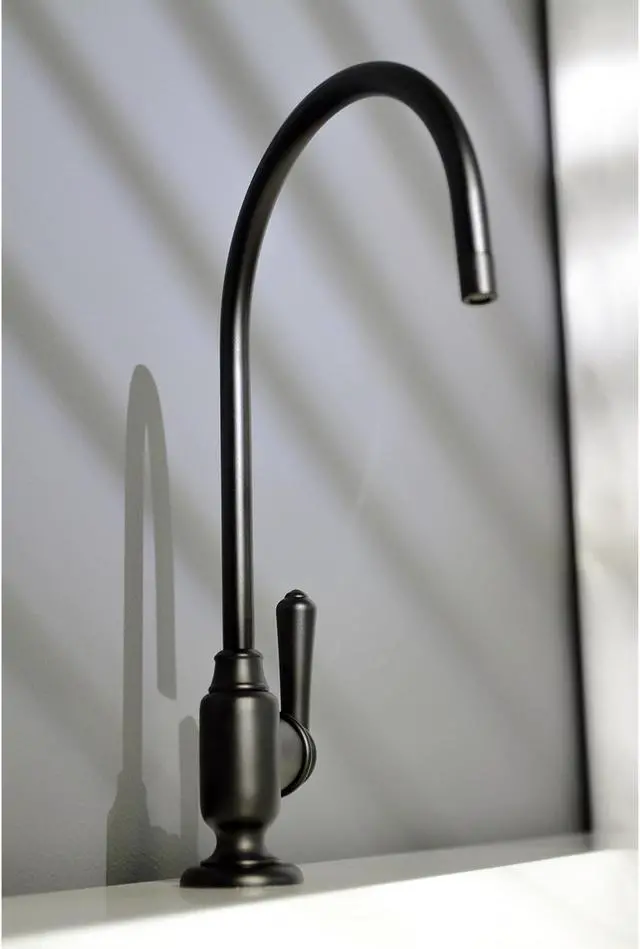 Alt view image 9 of 11 - Kingston Brass KS5190NML Traditional Magellan Single-Handle Water Filtration Faucet - Matte Black
