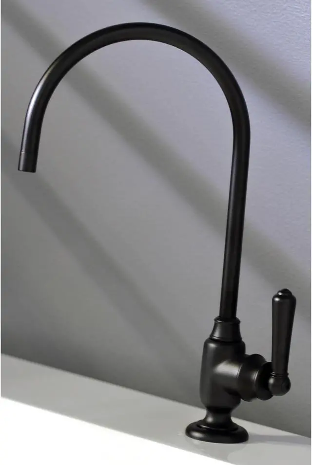 Alt view image 10 of 11 - Kingston Brass KS5190NML Traditional Magellan Single-Handle Water Filtration Faucet - Matte Black