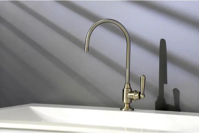 Alt view image 8 of 11 - Kingston Brass KS5193NML Traditional Magellan Single-Handle Water Filtration Faucet - Vintage Brass