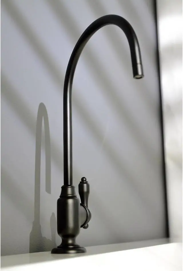 Alt view image 8 of 10 - Kingston Brass KS5190TAL Traditional Tudor Single-Handle Water Filtration Faucet - Matte Black