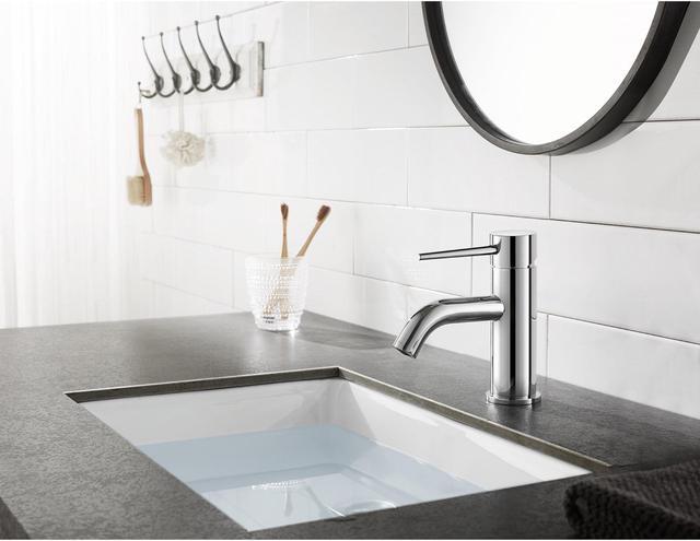 Alt view image 6 of 6 - Fauceture LS8221NYL Modern 4 in. Center Single Handle Lavatory Faucet - Polished Chrome