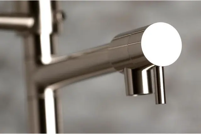 Alt view image 10 of 12 - Gourmetier LS8508CTL Continental Single-Handle Pre-Rinse Kitchen Faucet, Brushed Nickel