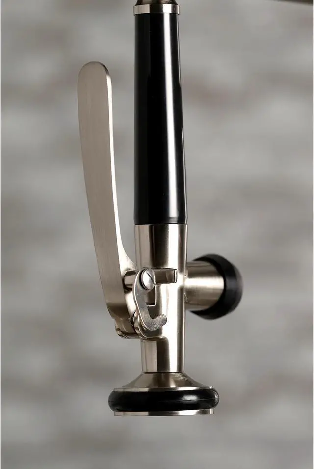 Alt view image 12 of 12 - Gourmetier LS8508CTL Continental Single-Handle Pre-Rinse Kitchen Faucet, Brushed Nickel