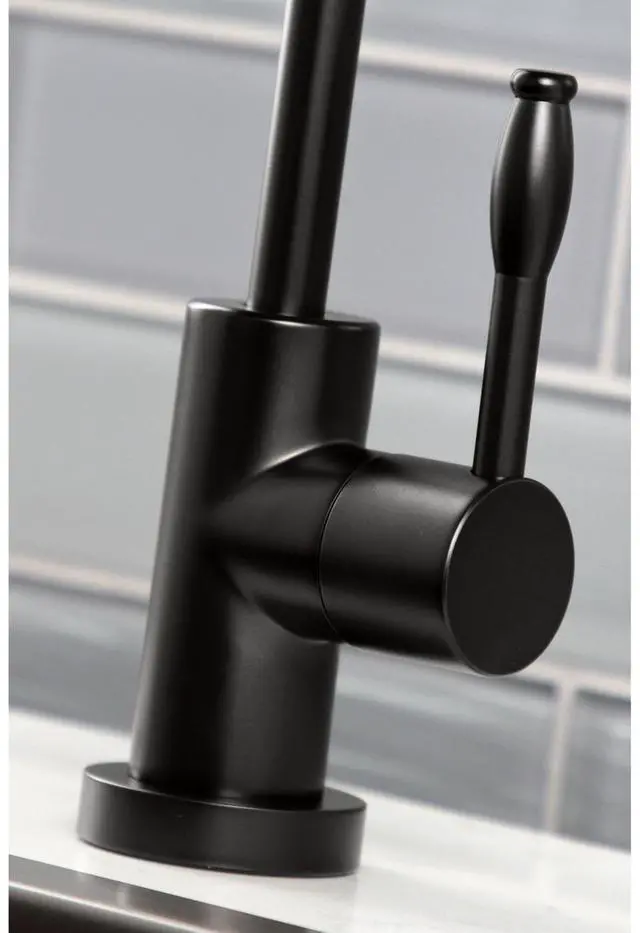 Alt view image 13 of 16 - Kingston Brass KS6190NKL Nustudio Single-Handle Cold Water Filtration Faucet, Matte Black