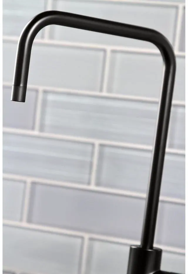 Alt view image 14 of 16 - Kingston Brass KS6190NKL Nustudio Single-Handle Cold Water Filtration Faucet, Matte Black