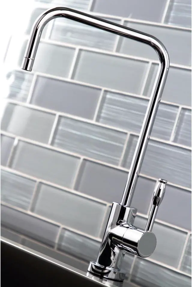 Alt view image 15 of 16 - Kingston Brass KS6191NKL Nustudio Single-Handle Cold Water Filtration Faucet, Polished Chrome
