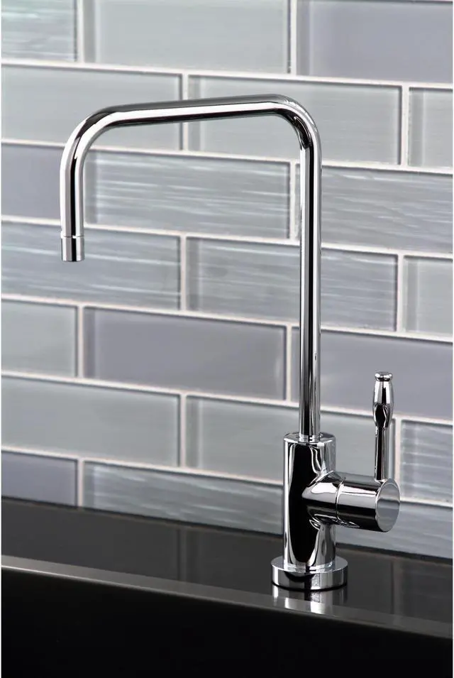 Alt view image 16 of 16 - Kingston Brass KS6191NKL Nustudio Single-Handle Cold Water Filtration Faucet, Polished Chrome