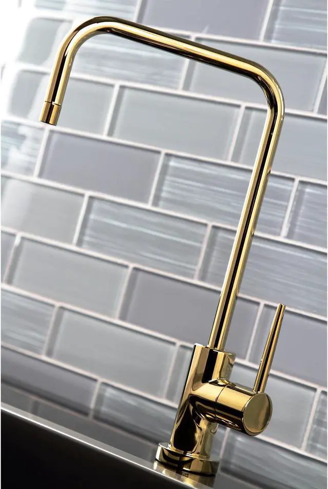 Alt view image 10 of 11 - Kingston Brass KS6192NYL New York Single-Handle Cold Water Filtration Faucet, Polished Brass