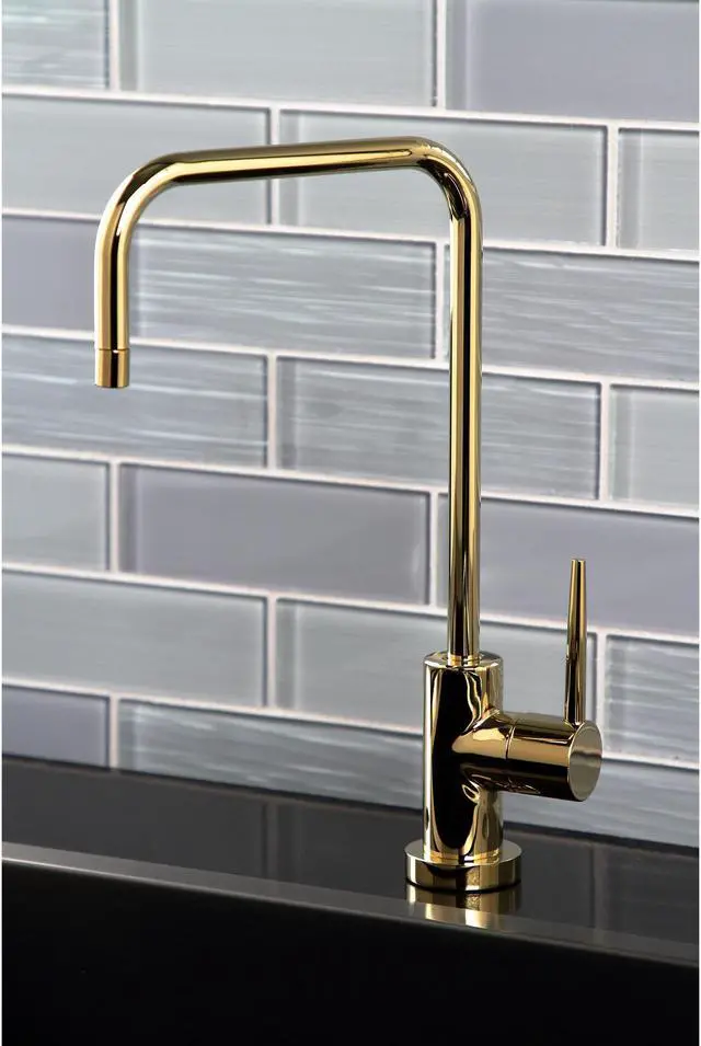 Alt view image 11 of 11 - Kingston Brass KS6192NYL New York Single-Handle Cold Water Filtration Faucet, Polished Brass