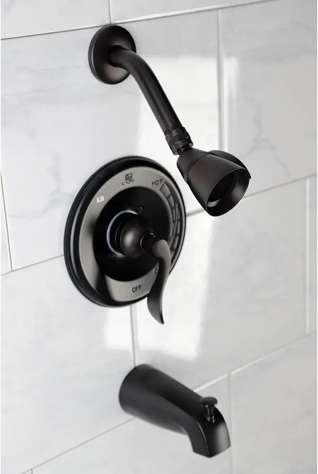 Alt view image 12 of 12 - Kingston Brass KB8635DFL Tub and Shower Faucet, Oil Rubbed Bronze