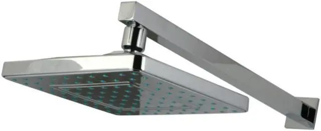 Alt view image 13 of 16 - Kingston Brass KX4641CK 8 in. Rainfall Square Showerhead with Shower Arm, 16 in. - Chrome