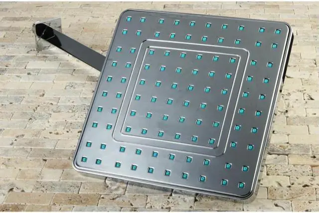 Alt view image 14 of 16 - Kingston Brass KX4641CK 8 in. Rainfall Square Showerhead with Shower Arm, 16 in. - Chrome