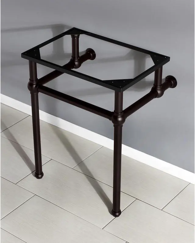 Alt view image 4 of 4 - Fauceture VBH242030ORB Brass Wash Basin Pedestal Leg, Oil Rubbed Bronze