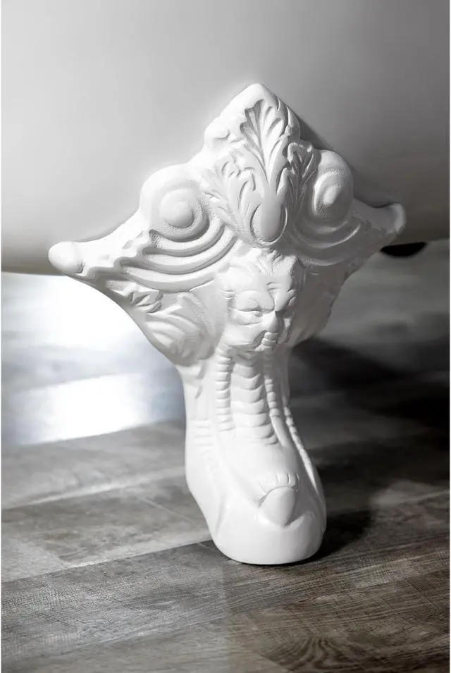 Alt view image 3 of 3 - AQUA EDEN VCTNLW VCTNLW 4 Pieces (set) Cast Iron Tub Feet, White