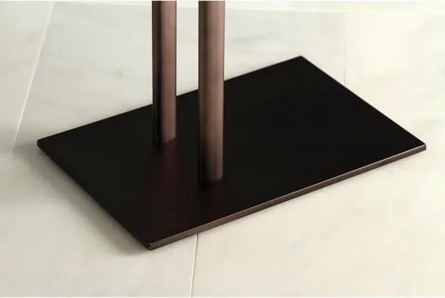 Alt view image 9 of 11 - Kingston Brass SCC3095 Modern Edenscape Pedestal Dual Towel Rack - Oil Rubbed Bronze