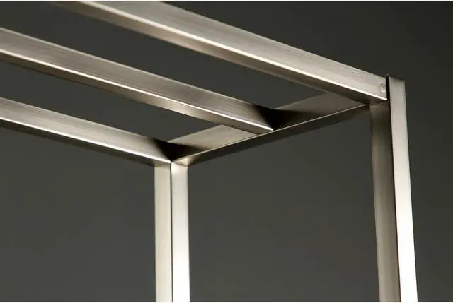 Alt view image 12 of 12 - Kingston Brass SCC8358 Modern Edenscape Freestanding Iron Towel Rack - Brushed Nickel