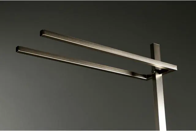 Alt view image 10 of 11 - Kingston Brass SCC8608 Modern Edenscape Pedestal Dual Towel Rack - Brushed Nickel