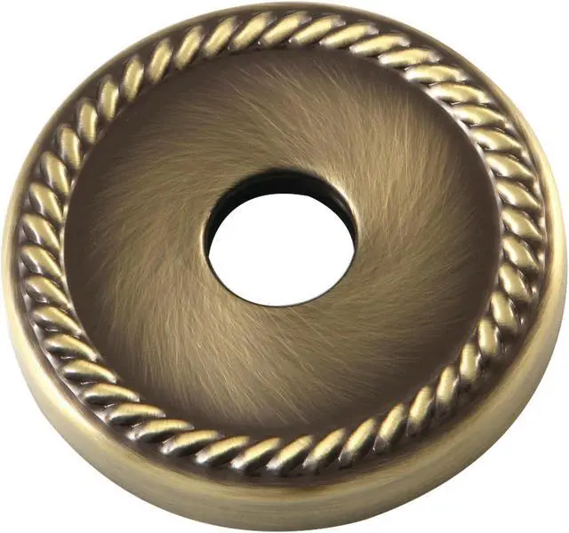 Alt view image 3 of 3 - KINGSTON BRASS FLROPE3 FLROPE3 3/4" Decor Escutcheon, Antique Brass