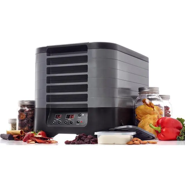 Alt view image 8 of 8 - Excalibur STS60B 6-Tray Stackable Electric Food Dehydrator with Digital Control