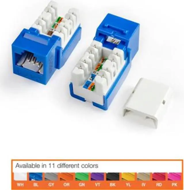 Main image of HYPERLINE KJNE-8P8C-C6-90-BL CAT6 JACK BLUE