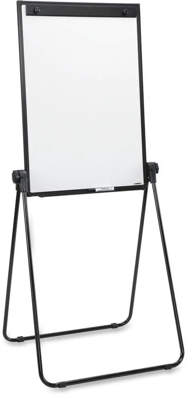 Alt view image 9 of 10 - Lorell 2-Sided Dry Erase Easel 24"x36"x67" Black 55629