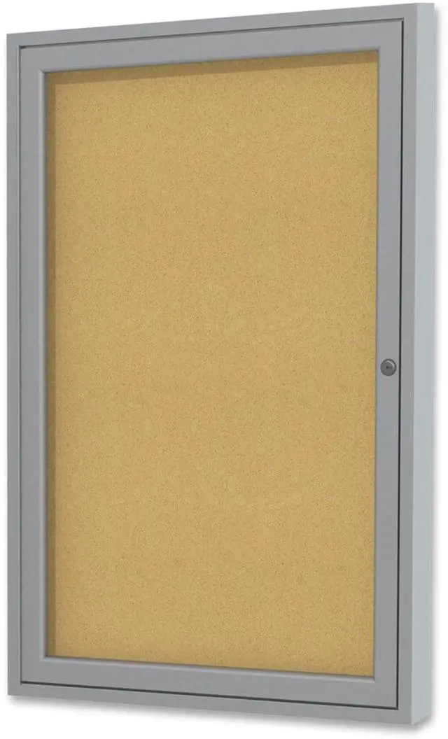 Alt view image 11 of 11 - GHENT PA13624K Enclosed Cork Bulletin Board 36" x 24", 1 Door