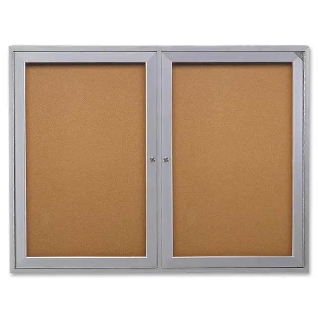 Alt view image 11 of 11 - GHENT PA23648K Enclosed Cork Bulletin Board 36x48", 2 Door