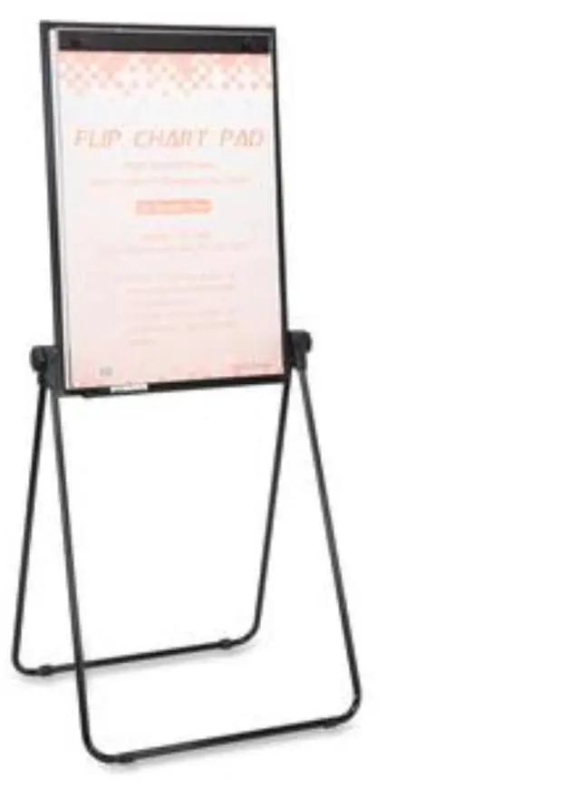 Alt view image 10 of 10 - Lorell 2-Sided Dry Erase Easel 24"x36"x67" Black 55629