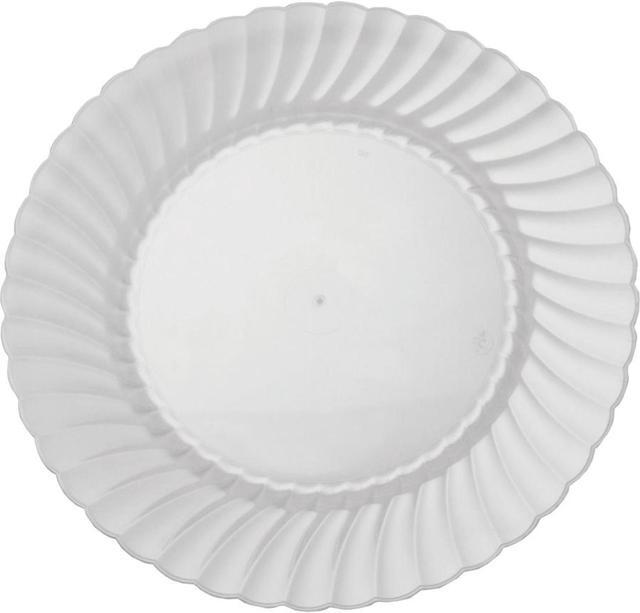 Alt view image 8 of 8 - WNA - WNA CW9180 - Classicware Plates, Plastic, 9 in, Clear, 18/Bag, 10 Bag/Carton
