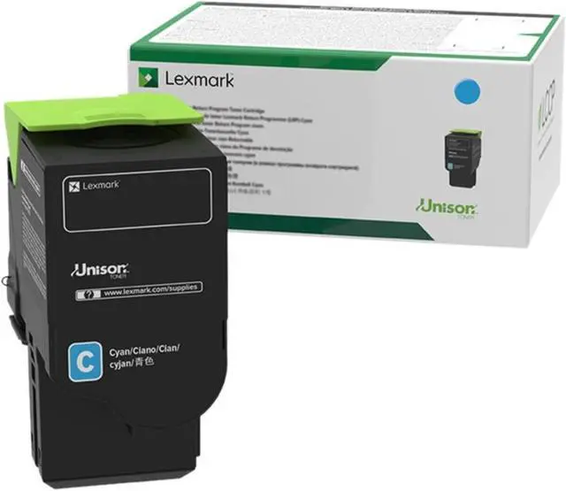 Alt view image 11 of 14 - Lexmark (701C) Cyan Return Program Toner Cartridge (1 000 Yield) 70C10C0