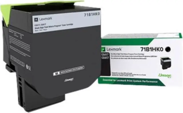 Alt view image 3 of 3 - Lexmark 71B1HK0 Black Toner Cartridge