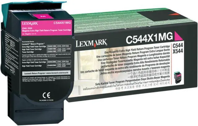 Alt view image 7 of 7 - Lexmark Lexc544X1Mg Lexmark Br X544N - 1-Xhi Rtn Prog Magenta