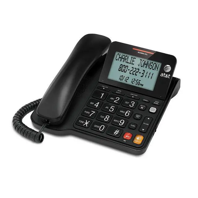 Alt view image 3 of 5 - CL2940 Corded Phone with Caller ID/Call Waiting, Speakerphone, XL Tilt Display, XL Buttons & Audio Assist Volume Boost, Pack of 4