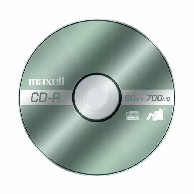 Alt view image 3 of 3 - Maxell Slim Polycarbonate Substate 700Mb 80 Min CD-Recordable Slim Jewel 5 Pack