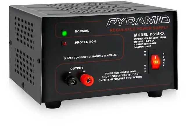 Main image of Universal Compact Bench Power Supply - 12 Amp Linear Regulated Home Lab Benchtop AC-to-DC 12V Converter