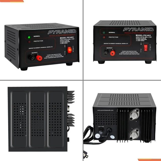 Alt view image 2 of 6 - Universal Compact Bench Power Supply - 12 Amp Linear Regulated Home Lab Benchtop AC-to-DC 12V Converter