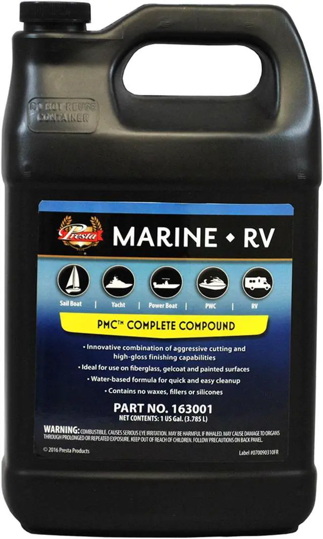 Alt view image 2 of 3 - Presta 163001 MaxComplete Compound for Removing P800, Finer Sand Scratches and Light-Heavy Oxidation - 1 Gallon