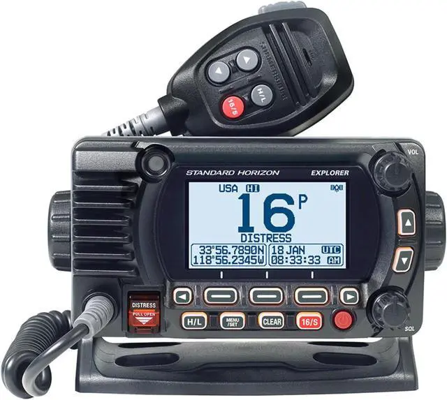 Alt view image 7 of 7 - STANDARD HORIZON GX1850 BLACK FIXED MOUNT VHF