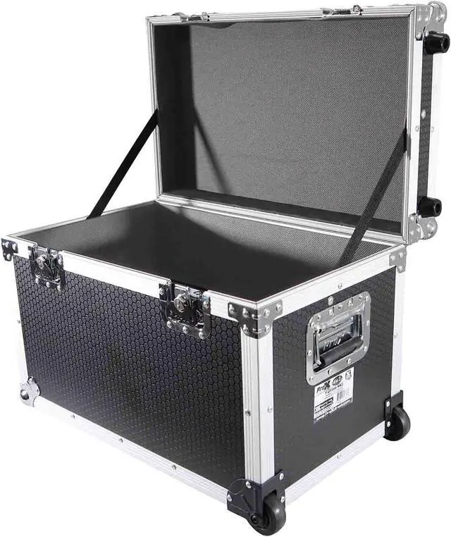 Alt view image 8 of 8 - Roll-away Utility Case W-Retractable Handle and Low-Profile Recessed Wheels 17" x 24.5" x 15" 2.2 Cu.Ft.