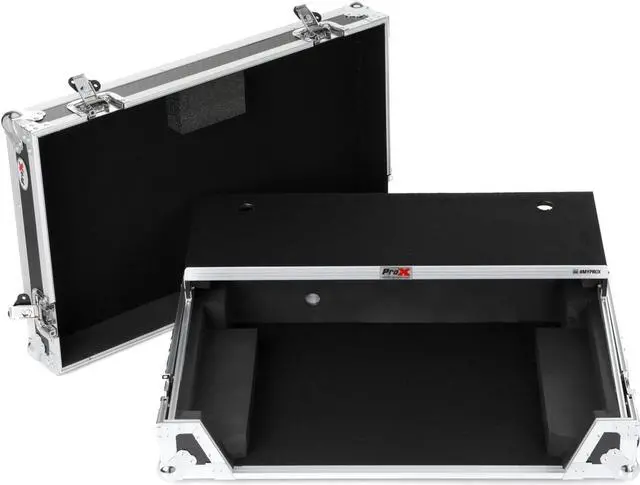 Alt view image 8 of 8 - ATA Style Flight Case for Pioneer DDJ-REV7 DJ Controller with Laptop Shelf, 1U Rackspace, Wheels